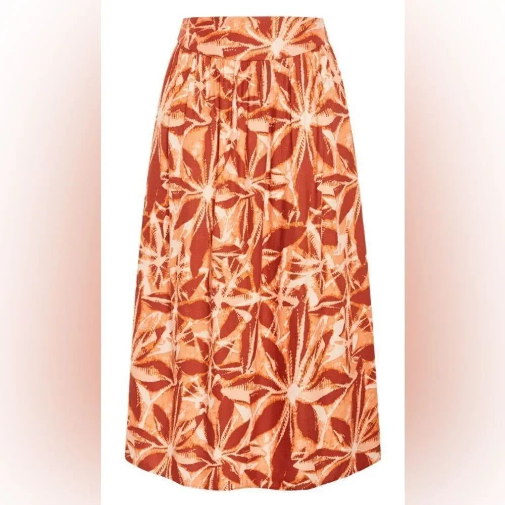 NWT- City Chic- Tully Skirt - rust floral maxi skirt- size 20